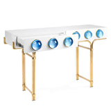 Jonathan Adler Globo Console Table – Blue