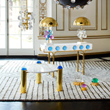 Jonathan Adler Globo Console Table – Blue