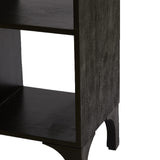 Light & Living Rayna Open Cabinet in Black Mango Wood