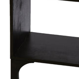 Light & Living Rayna Open Cabinet in Black Mango Wood
