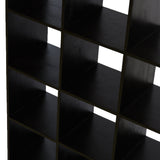 Light & Living Rayna Open Cabinet in Black Mango Wood