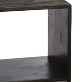 Light & Living Rayna Open Cabinet in Black Mango Wood