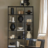Light & Living Rayna Open Cabinet in Black Mango Wood