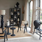 Light & Living Rayna Open Cabinet in Black Mango Wood