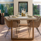 Richmond Interiors Whitebone Dining Table – 235cm