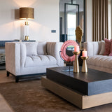Richmond Interiors Cambon Layered Coffee Table in Dark Coffee