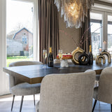 Richmond Interiors Cambon Dining Table in Dark Coffee – Large