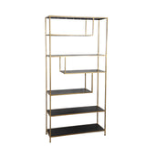 Light & Living Ylaya Shelving Cabinet in Antique Gold