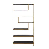 Light & Living Ylaya Shelving Cabinet in Antique Gold