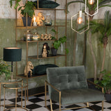 Light & Living Ylaya Shelving Cabinet in Antique Gold