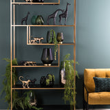 Light & Living Ylaya Shelving Cabinet in Antique Gold