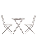 Aldous Bistro Set – Distressed White