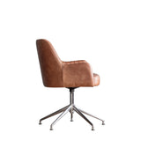 Ashcroft Swivel Chair – Vintage Brown