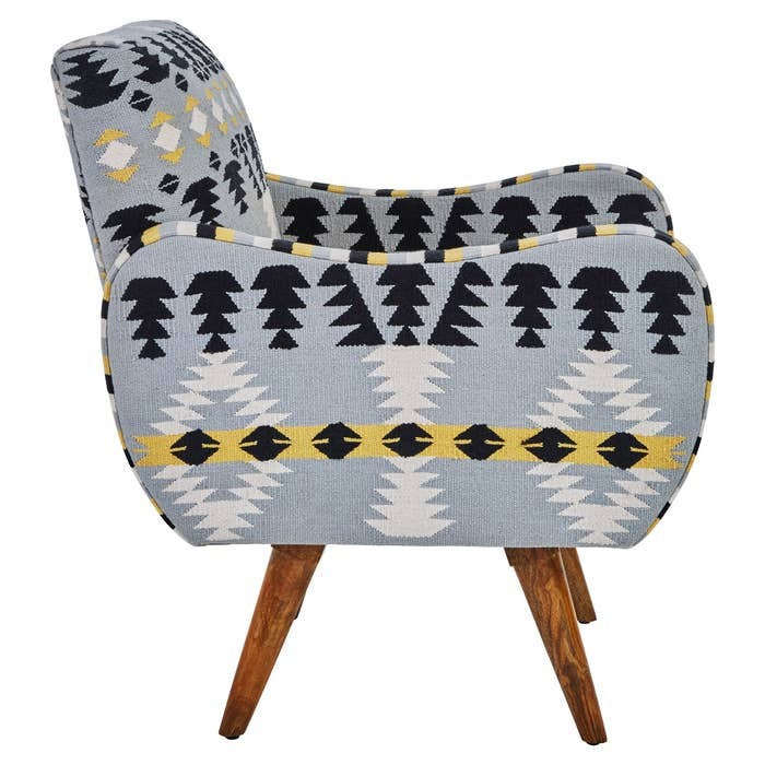Ashlynn Geometric Armchair – Multi-coloured