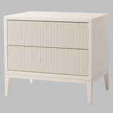 Livingsley Aster Wide Bedside – White