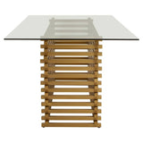 Axel Dining Table – Matte Gold