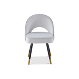 Berkeley Designs Hoxton Dining Chair in Light Grey Velvet – Set of 2