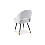 Berkeley Designs Hoxton Dining Chair in Light Grey Velvet – Set of 2