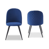 Berkeley Designs Soho Dining Chair in Blue Velvet – Set of 2