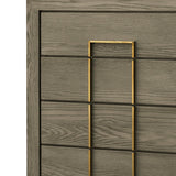 Berkeley Designs Lucca Tall Chest of Drawers in Grey Oak Veneer