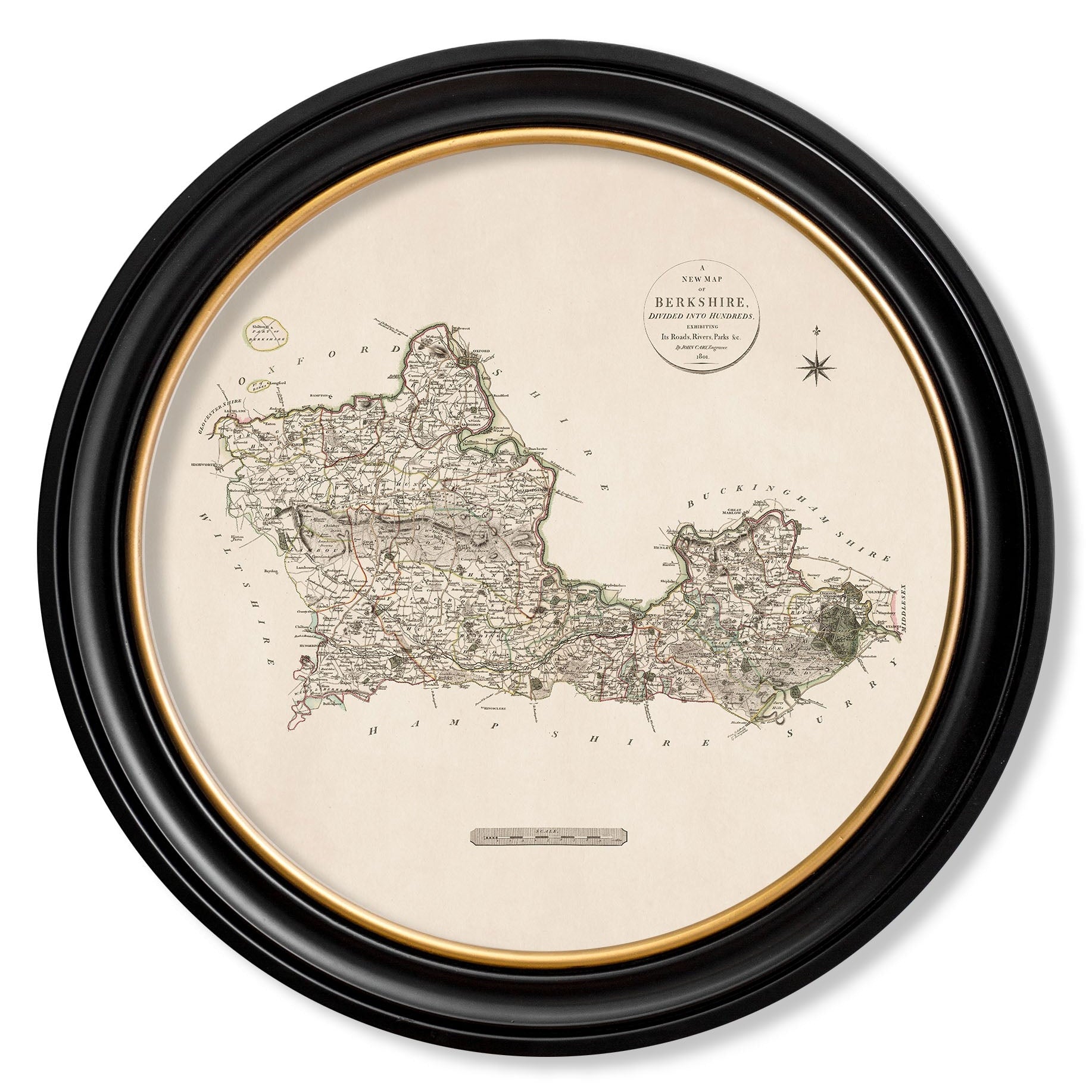 c.1806 County Maps of England - Round