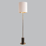 Livingsley Blaze Floor Lamp – Black and Antique Brass
