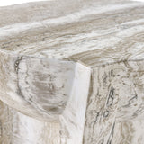 Branson Stool – Light Faux Marble