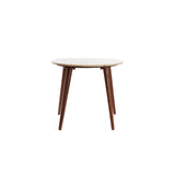 Light & Living Romano Coffee Table in Wood and Travertine - Large