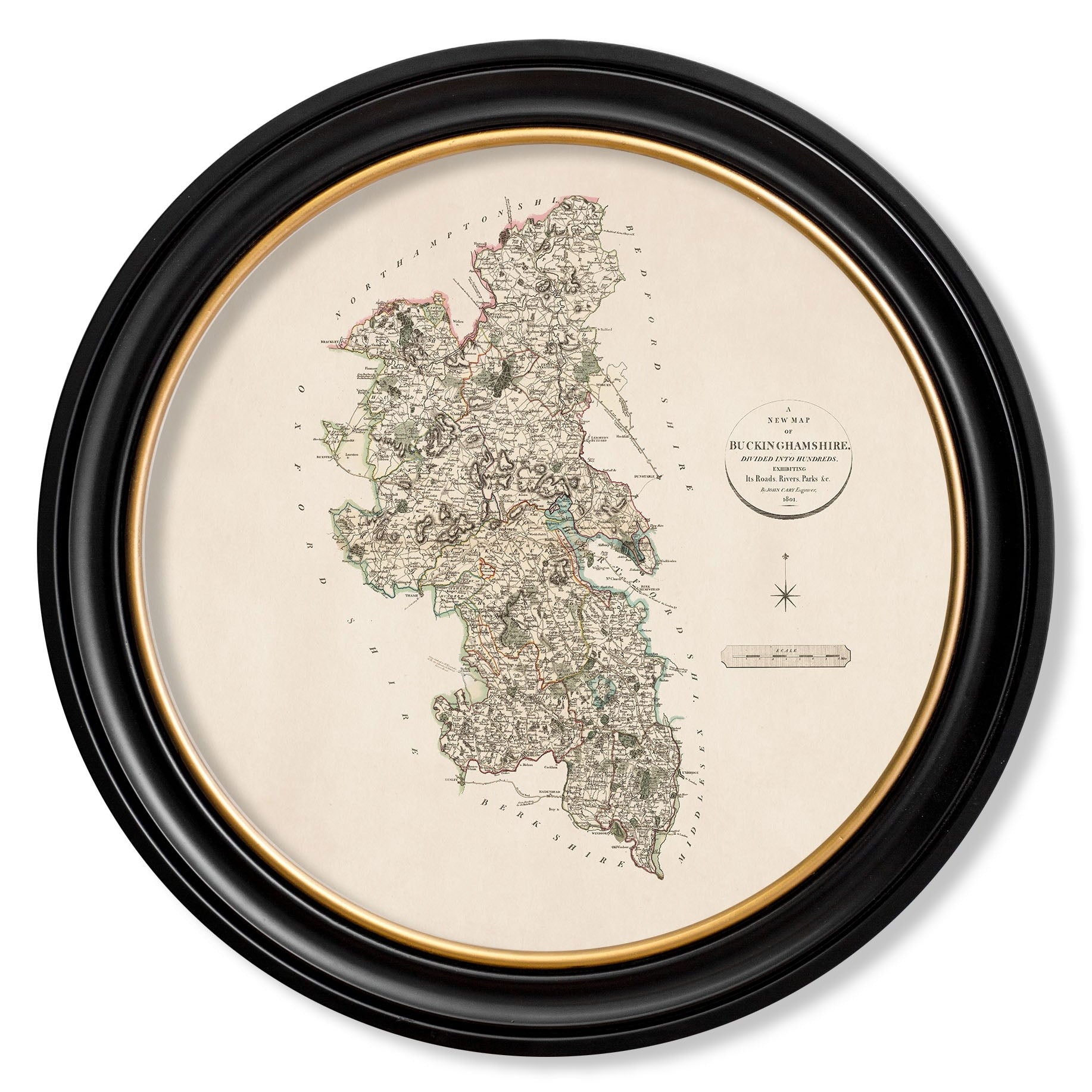 c.1806 County Maps of England - Round