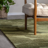 Caslow Geometric Rug – Green – Large