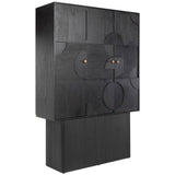 Cassian Cabinet in Black Mindi Wood