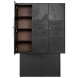 Cassian Cabinet in Black Mindi Wood