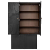 Cassian Cabinet in Black Mindi Wood