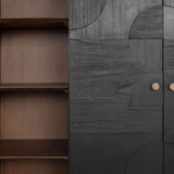 Cassian Cabinet in Black Mindi Wood