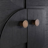 Cassian Cabinet in Black Mindi Wood