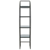 Caterina Right Half-moon Shelving Unit – Black Finish