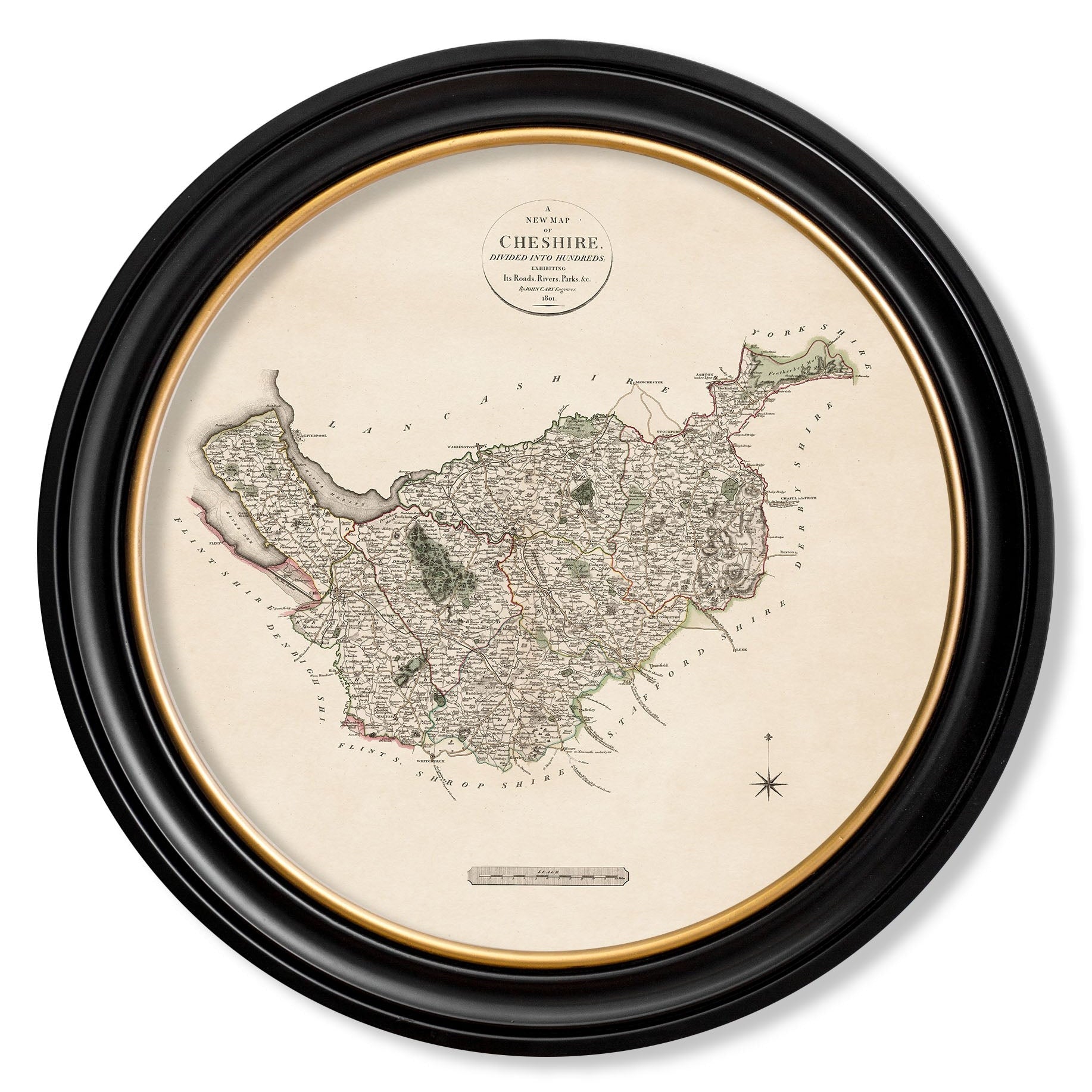 c.1806 County Maps of England - Round