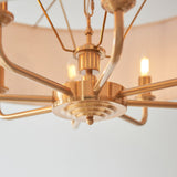 Clereleigh Pendant Light in Vintage Brass – 8 Lights