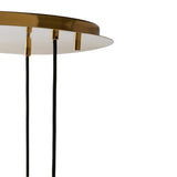 Light & Living Mayson Hanging Lamp in Gold and Clear and Gold Glass – 3 Lights