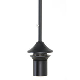 Light & Living Mayson Hanging Lamp in Matt Black and Brown Glass – 10 Lights