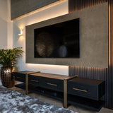 Richmond Interiors Cambon TV-Unit in Dark Coffee