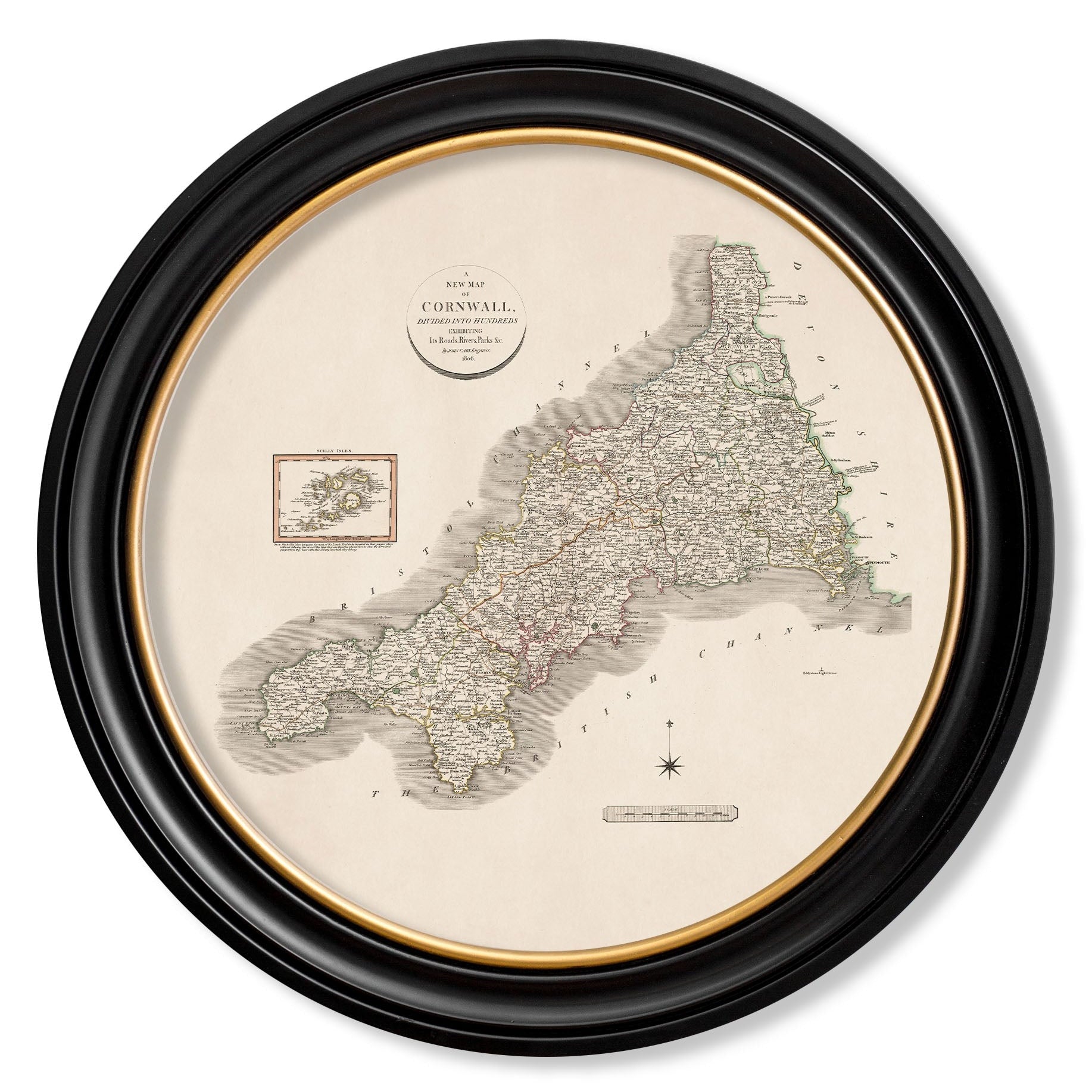c.1806 County Maps of England - Round