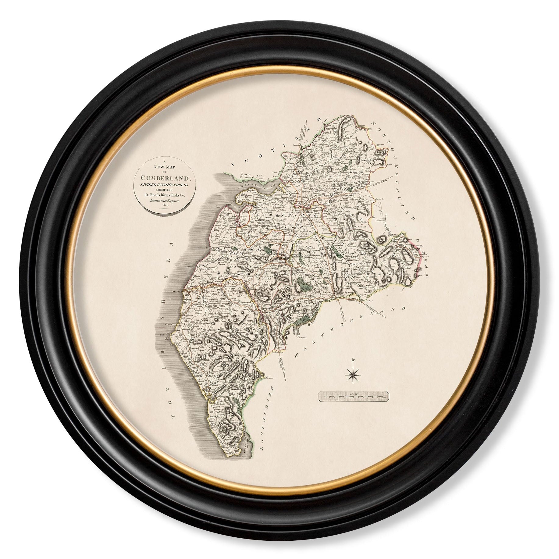 c.1806 County Maps of England - Round