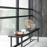 DTP Home Beam Bench with Black Finish – 215cm