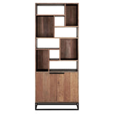DTP Home Cosmo Bookcase – 2 Doors and 10 Shelves