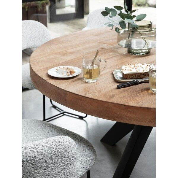 DTP Home Darwin Round Dining Table – 130cm