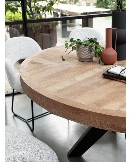 DTP Home Einstein Round Dining Table – 130cm