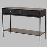 Livingsley Dane Console Table – Black Veneer