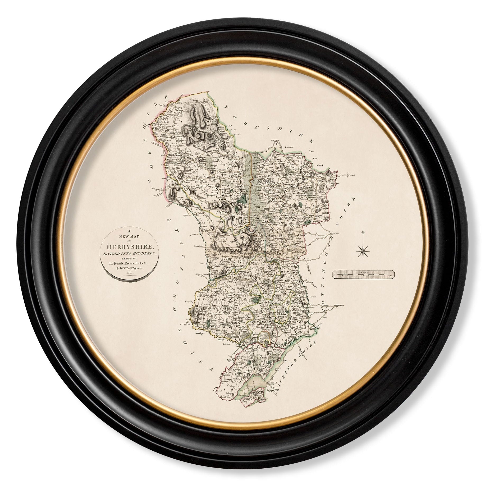 c.1806 County Maps of England - Round