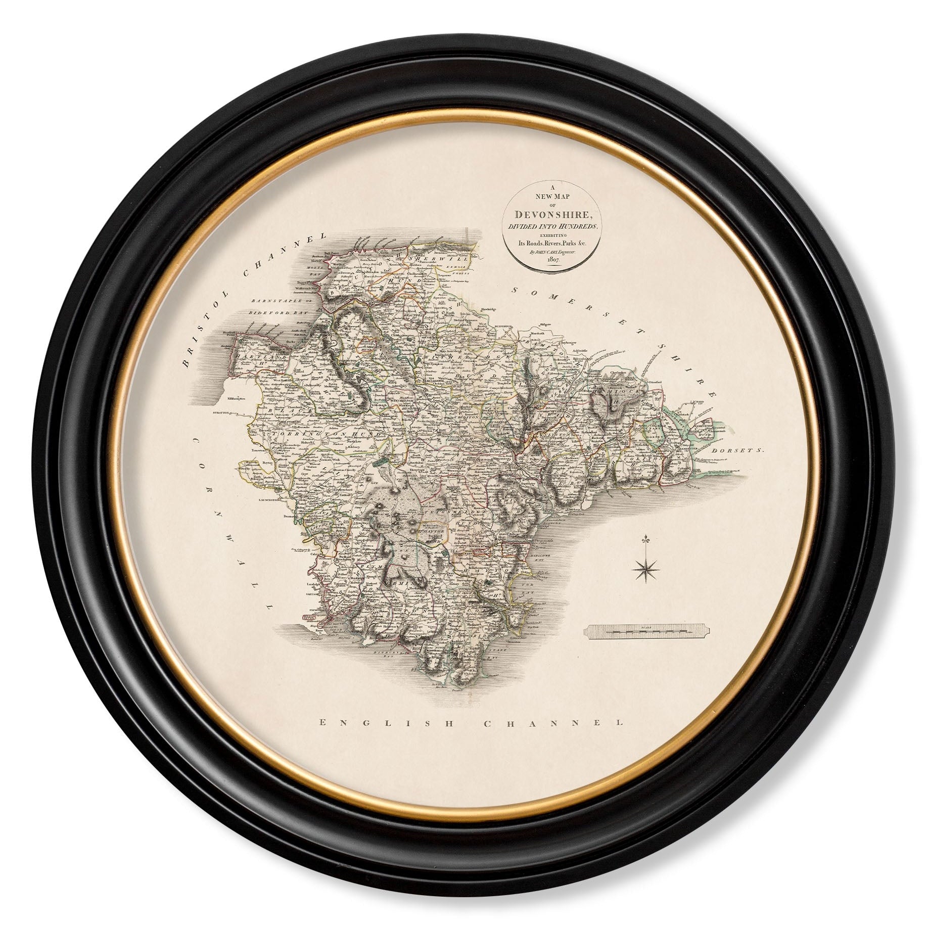 c.1806 County Maps of England - Round